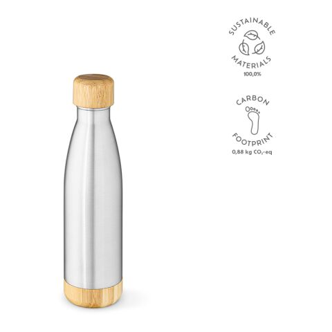 Rio Grande Trinkflasche recy. Edelstahl 530 ml Silber | ohne Werbeanbringung