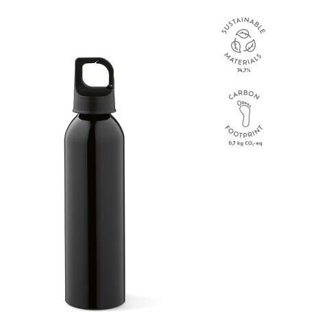 Mackenzie Trinkflasche recy. Aluminium 690 ml Schwarz | ohne Werbeanbringung