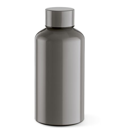 Werbeartikel Yukon Trinkflasche rAluminium, 550 ml. Einwandig und Auslaufsicher – Grau – mit Logo bedruckt