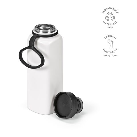 Ural Trinkflasche recy. Edelstahl 820 ml Schwarz | ohne Werbeanbringung
