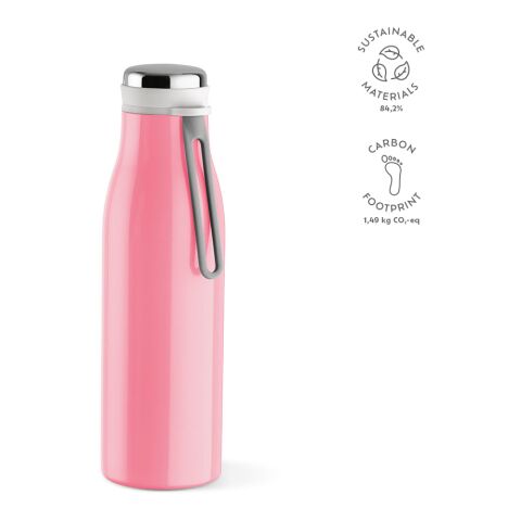 Arkansas 500 Trinkflasche recy. Edelstahl 495ml rosa | ohne Werbeanbringung