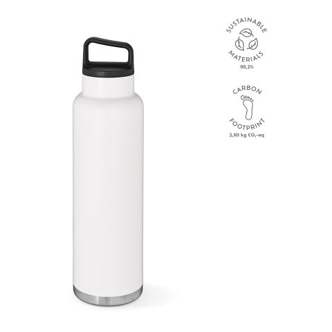 Zambezi 1500W Trinkflasche recy. Edelstahl 1620 ml Weiß | ohne Werbeanbringung