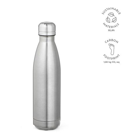 Mississippi 550P Trinkflasche recy.Edelstahl 535 ml Silber | ohne Werbeanbringung