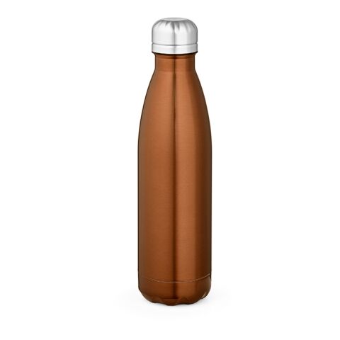 Werbeartikel Mississippi 550P Trinkflasche recy.Edelstahl, 535 ml. Glänzend – kupfer – mit Logo bedruckt