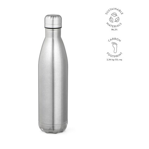 Mississippi 800P Trinkflasche recy.Edelstahl 810 ml Silber | ohne Werbeanbringung