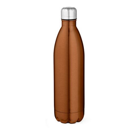 Werbeartikel Mississippi 1100P Trinkflasche recy.Edelstahl, 1100 ml. Glänzend – kupfer – mit Logo bedruckt
