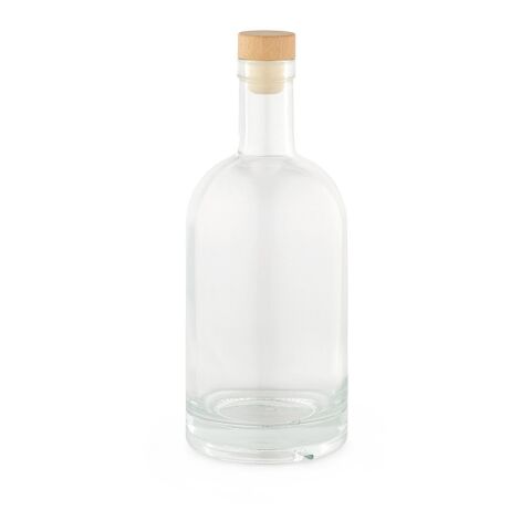 Piave Glasflasche 800ml. Mit Holzdeckel Durchsichtig