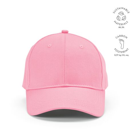 Darrell Cap recy. Baumwolle 280 gsm Rosa | ohne Werbeanbringung