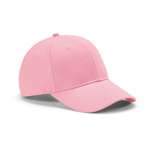 Werbeartikel Darrell Kappe recy.Baumwolle 280 g/m². Metall-Schnallenverschluss – Rosa – Cap / Kappe mit Logo bedruckt