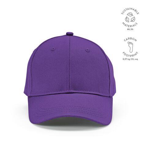 Darrell Cap recy. Baumwolle 280 gsm violett | ohne Werbeanbringung