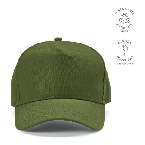 Hendrix Cap recy. Baumwolle 280 gsm olivgrün | ohne Werbeanbringung