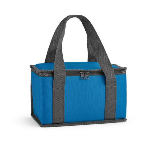 Werbeartikel Florence M 5 L Kühltasche,rPET. Mit thermoinjizierten Reißverschlüssen – Königsblau – mit Logo bedruckt