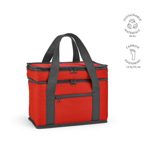 Florence L Kühltasche rPET 10L 600D Rot | ohne Werbeanbringung