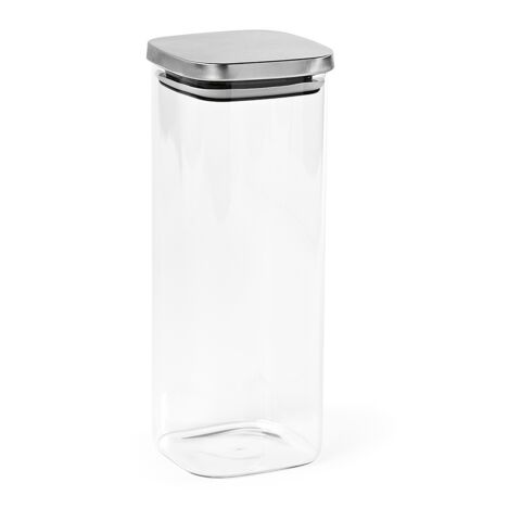 Delacroix 2100 Behälter aus Borosilikatglas, 2130ml. Deckel aus recy.Edelstahl Durchsichtig | ohne Werbeanbringung | Nicht verfügbar | Nicht verfügbar | Nicht verfügbar