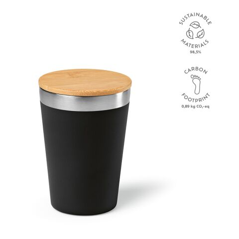 Don Reisebecher recy. Edelstahl 400 ml Schwarz | ohne Werbeanbringung
