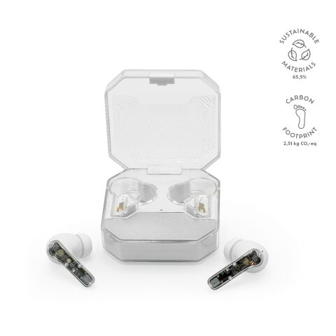 Ghostbuds Earbuds recy. ABS 400 mAh Weiß | ohne Werbeanbringung