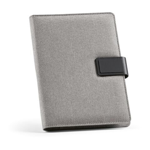 Tolstoy A5-Mappe rPET. Notizblock mit 64-seitigem FSC.Verschluss aus rPU Dunkelgrau | ohne Werbeanbringung | Nicht verfügbar | Nicht verfügbar | Nicht verfügbar