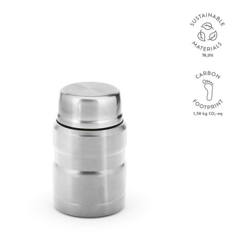 Dali 550 Lunchbecher recy. Edelstahl 570 ml Silber | ohne Werbeanbringung