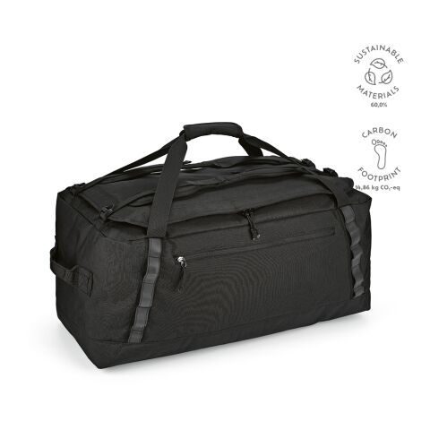 São Paulo XL Gym Bag rPET 600D 75L Schwarz | ohne Werbeanbringung
