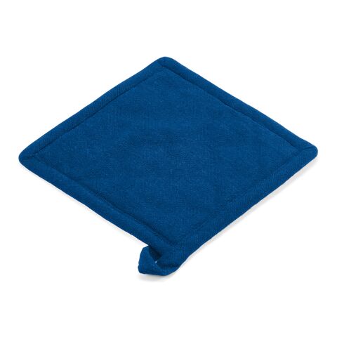 Gastro-Werbemittel Topflappen Klimt – transparent blau – mit Logodruck 180 g/m² nachhaltige Baumwolle als robuste Kochschürzen-Ergänzung für