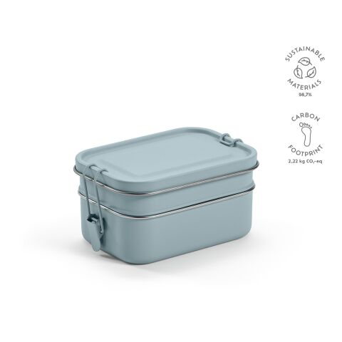 Tintoretto Lunchbox recy. Edelstahl 1240 ml Blau | ohne Werbeanbringung