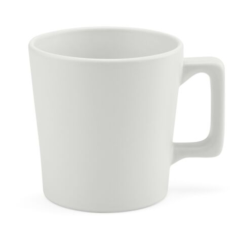 Werbeartikel Thames 250 ml Kaffeetasse aus Keramik matte Optik spülmaschinenfest nach EN12875-1 inkl. Box – hellgrau – mit Logo bedruckt
