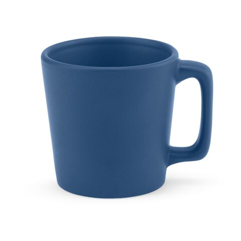 Werbeartikel Thames 75 Tasse aus Keramik, 75ml. Matte Oberfläche – blau – mit Logo bedruckt