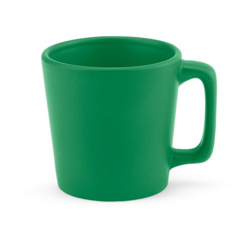Werbeartikel Thames 75 Tasse aus Keramik, 75ml. Matte Oberfläche – grün – mit Logo bedruckt
