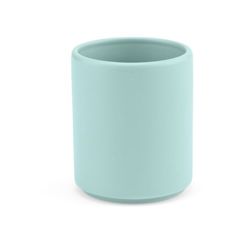 Werbeartikel Tiber 75 Tasse aus Keramik, 75ml. Matte Oberfläche – pastelblau – mit Logo bedruckt