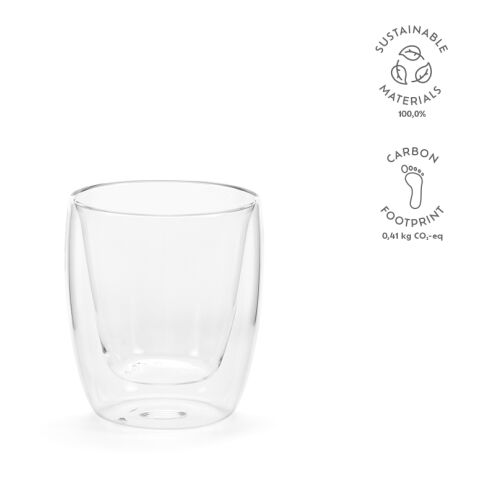 Meuse 220 Tasse Borosilikat Glas 250 ml Transparent | ohne Werbeanbringung