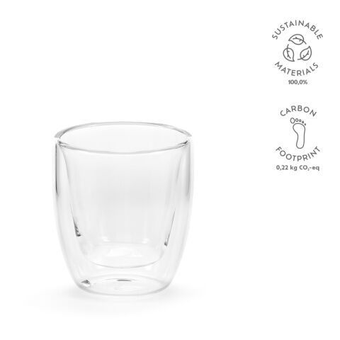 Meuse 75 Tasse Borosilikat Glas 70 ml Transparent | ohne Werbeanbringung