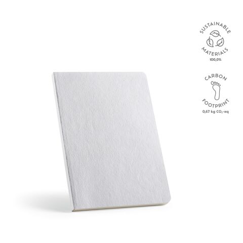 Verne Notizbuch A5 recy. Papier 80 gsm Weiß | ohne Werbeanbringung | A5