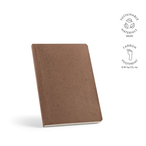 Doyle Notizbuch A5 recy. Papier 80 gsm Hellbraun | ohne Werbeanbringung | A5