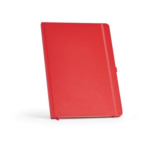 allbranded Werbeartikel Marquez Notizbuch DIN A4 – rot – mit Logo bedruckt
