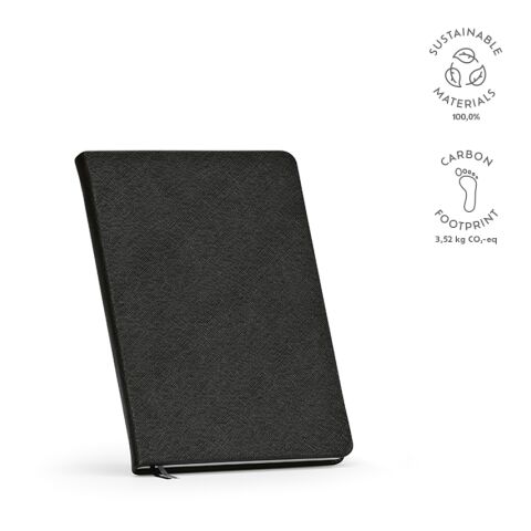 Wilde Notizbuch A5 recy. Papier 80 gsm Schwarz | ohne Werbeanbringung | A5