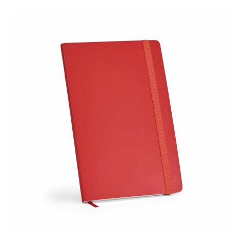 Flaubert A5 Notizbuch aus recy. PU, Softcover, 160 Seiten.FSC®-zertifiziert Rot