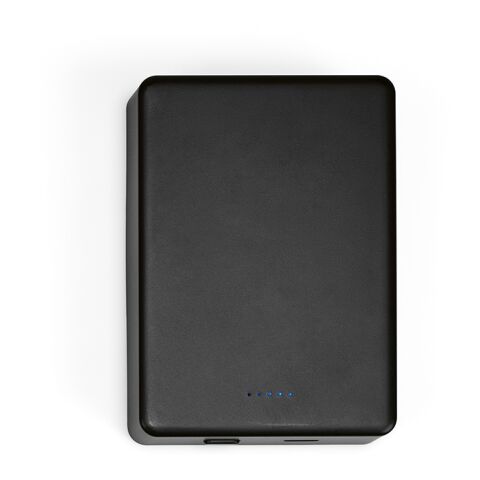 Hooke Powerbank aus rABS mit 10.000 mAh. Magnetisches Laden Schwarz | ohne Werbeanbringung | Nicht verfügbar | Nicht verfügbar | Nicht verfügbar