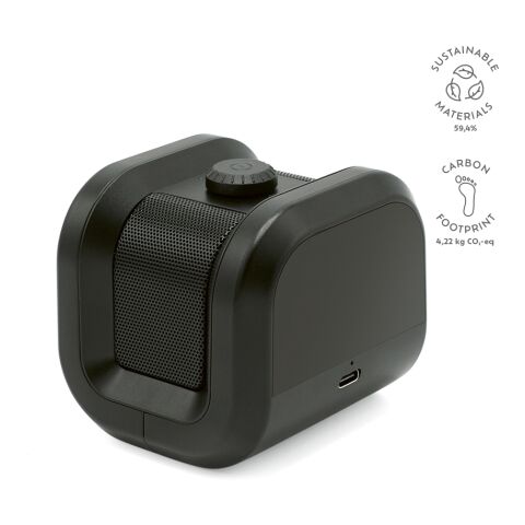 Boomz Lautsprecher recy. ABS 800 mAh Schwarz | ohne Werbeanbringung