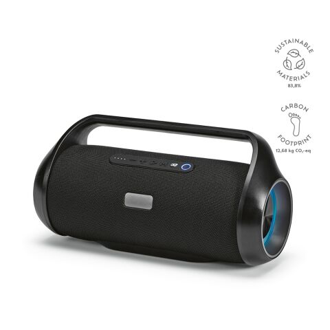 Newton Lautsprecher recy. ABS 6 000 mAh Schwarz | ohne Werbeanbringung