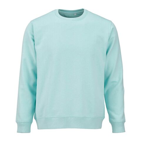 Teamkleidung Waikiki Unisex Sweatshirt – hellgrün – mit hochwertigem Stick aus nachhaltiger Bio-Baumwolle und rPET Gr. S-3XL