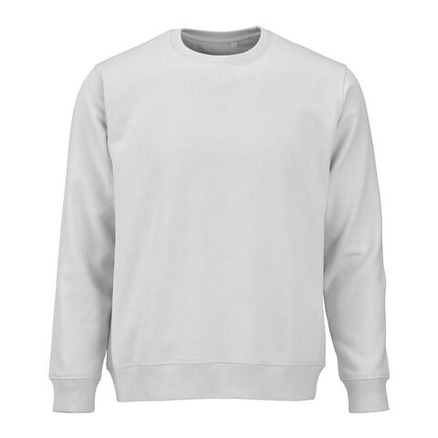 Corporate Fashion Waikiki Unisex Sweatshirt – hellgrau – mit hochwertigem Stick aus nachhaltiger Bio-Baumwolle und rPET, Gr. S-3XL