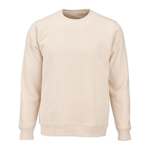 Corporate Fashion Waikiki Unisex Sweatshirt – beige – mit hochwertigem Stick aus nachhaltiger Bio-Baumwolle und rPET Gr. S bis 3XL