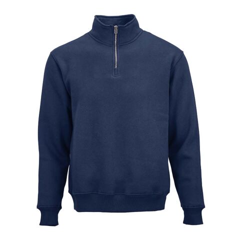 Corporate Fashion Malibu Sweatshirt mit 1/4-Reißverschluss – marineblau – mit hochwertigem Stick, nachhaltig, Gr. XS-3XL