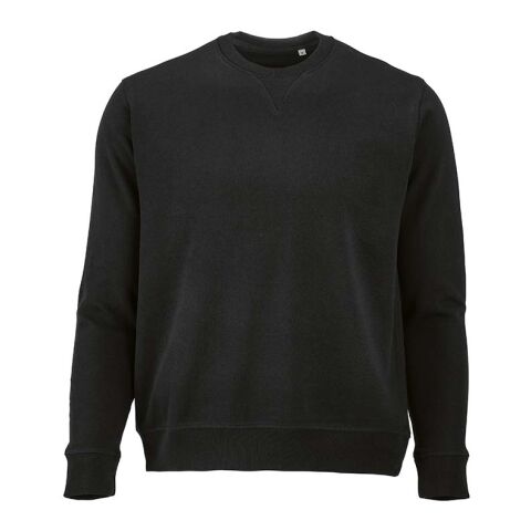 Capri Unisex Sweatshirt mit Rundhalsausschnitt. 100% Bio-Baumwolle Schwarz | ohne Werbeanbringung | Nicht verfügbar | Nicht verfügbar | Nicht verfügbar