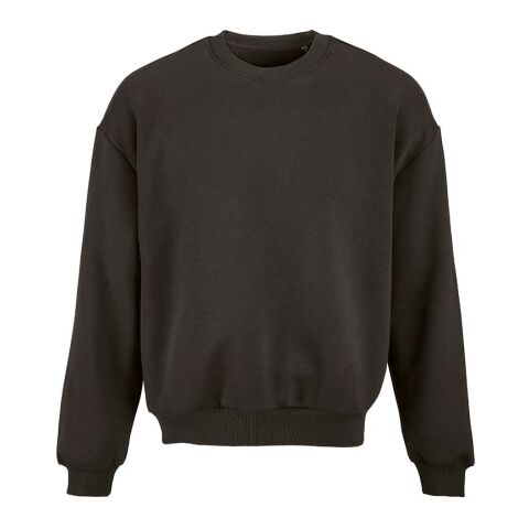Werbeartikel Whitehaven Oversized Sweatshirt. Bio-Baumwolle, recy. Baumwolle und rPET – Lila – mit Logo bedruckt