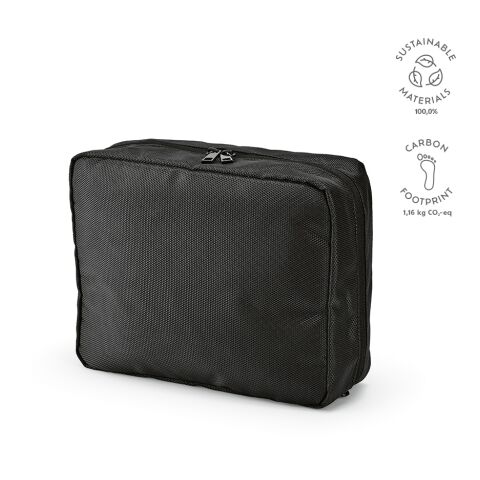 Venice Kulturtasche rPET Schwarz | ohne Werbeanbringung