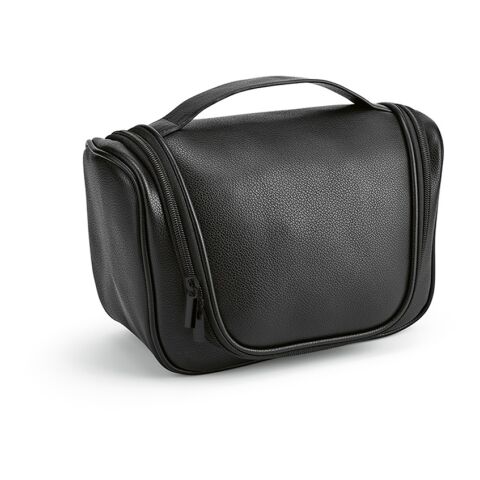 allbranded Firmengeschenk Kosmetiktasche Shanghai – schwarz – mit Logo bedruckt