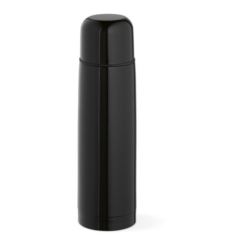 Danube Thermos recy.Edelstahl, 500ml. Mit 1 Becher Schwarz | ohne Werbeanbringung | Nicht verfügbar | Nicht verfügbar | Nicht verfügbar