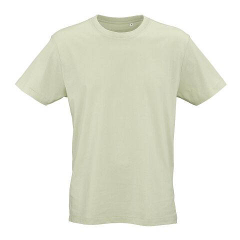 Werbeartikel Copacabana U Unisex T-Shirt aus Jersey. 100% Bio-Baumwolle. 165g/m² – Pastelgrün – mit Logo bedruckt