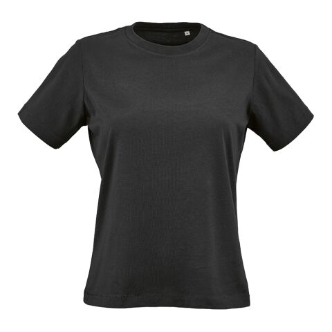 Werbeartikel Copacabana W Damen T-Shirt aus Jersey. 100% Bio-Baumwolle. 165g/m² – Schwarz